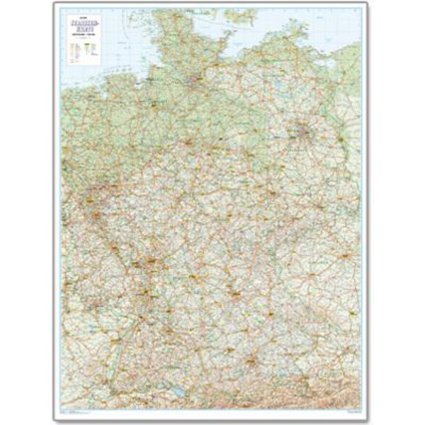 Bacher Verlag Landkarte Straßenkarte Deutschland 1:700.000