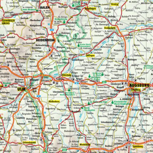Bacher Verlag Landkarte Straßenkarte Deutschland 1:700.000