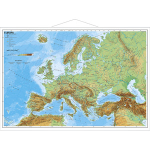 Stiefel Kontinentkarte Europa physisch