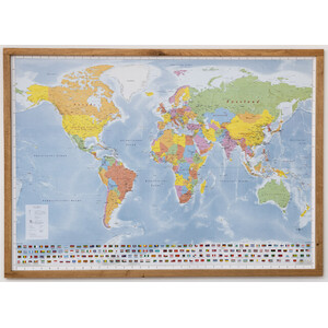 GeoMetro Weltkarte politisch (144 x 103 cm)