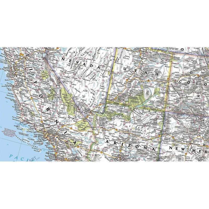 National Geographic Landkarte USA politisch (111 x 77 cm)