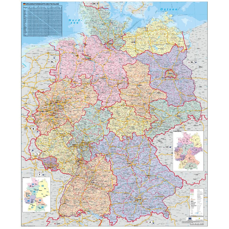 Stiefel Landkarte Deutschland Organisationskarte