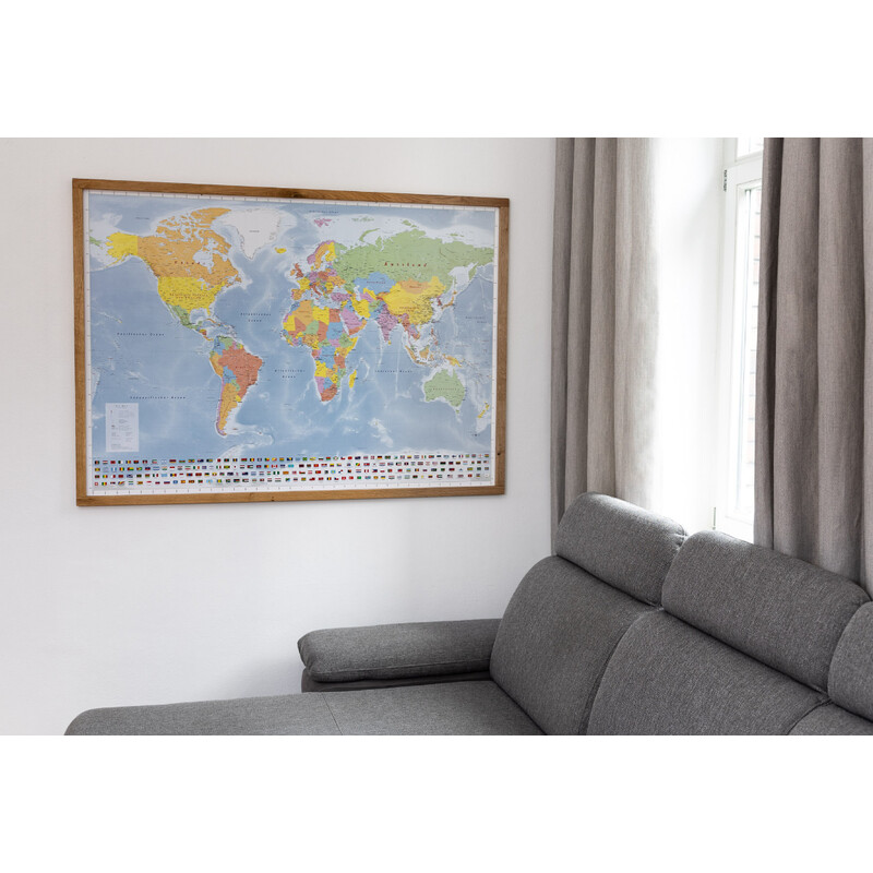 GeoMetro Weltkarte politisch (144 x 103 cm)