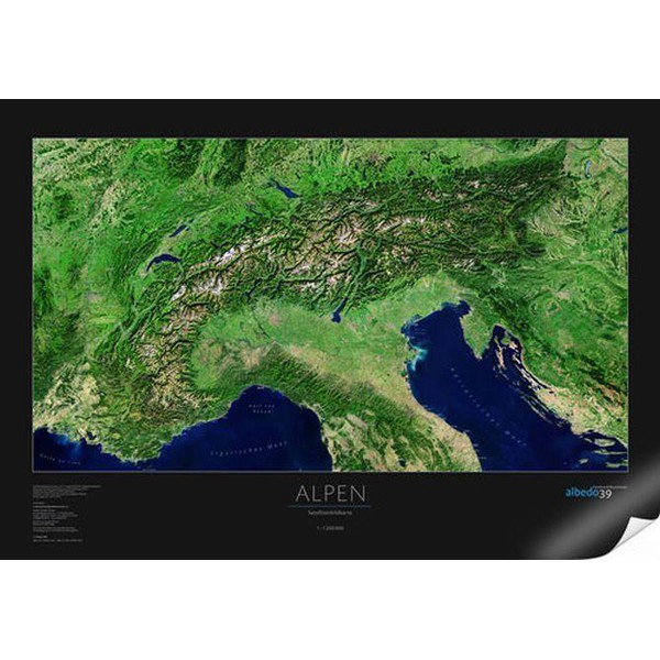 albedo 39 Regional-Karte Alpen