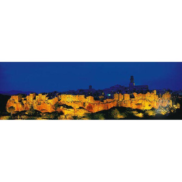 Palazzi Verlag Poster Pitigliano Tuscany Leinwandprint