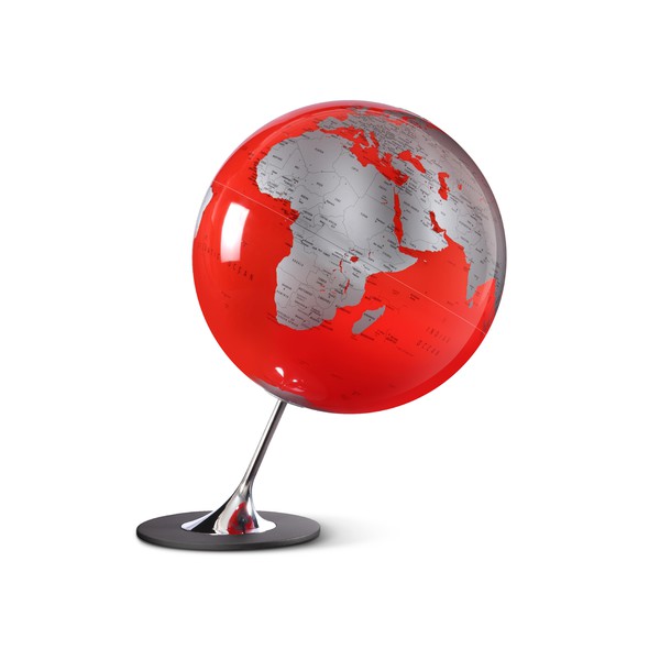 Räthgloben 1917 Globus Anglo Red