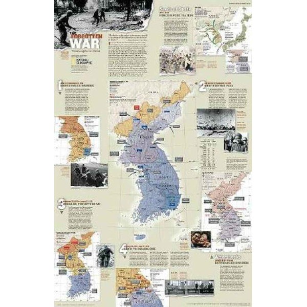 National Geographic Schreibunterlage Korea - der vergessene Krieg - 2-seitig