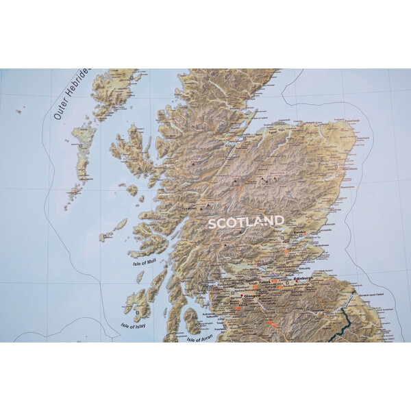 GeoMetro Landkarte United Kingdom (100 x 140 cm)