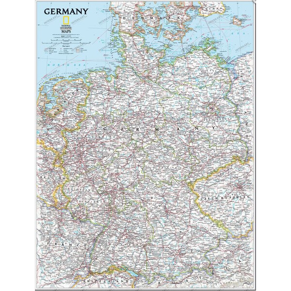 National Geographic Deutschlandkarte