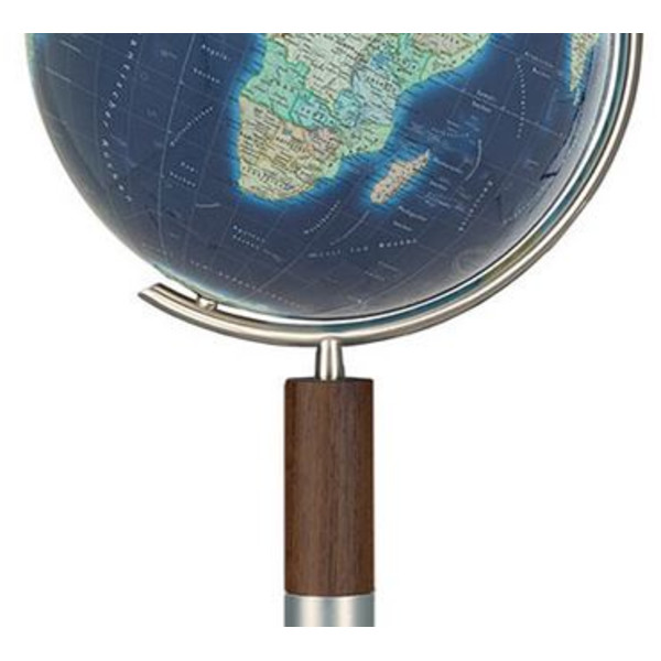 Columbus Standglobus Duo Azzurro Edelstahl/ Wenge 40cm