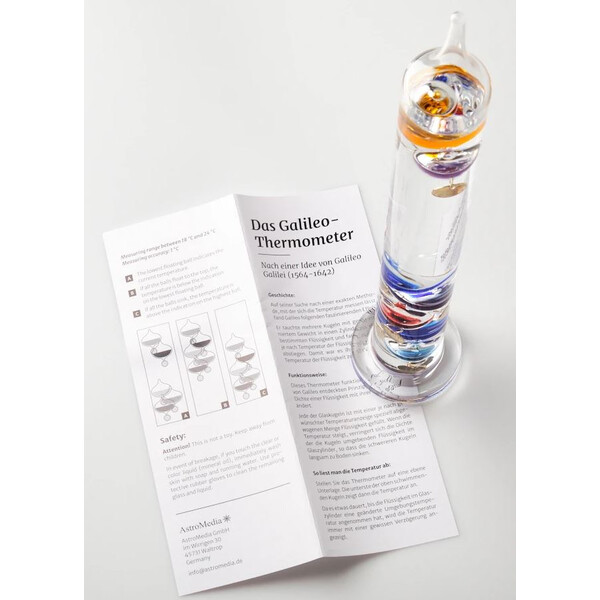 AstroMedia Wetterstation Das Galileo-Thermometer