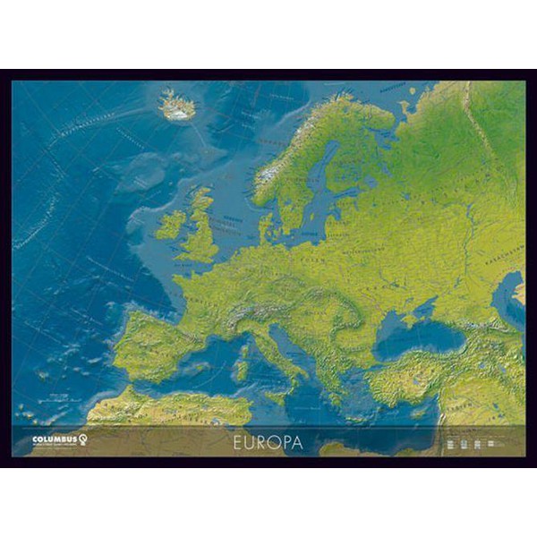 Columbus Kontinentkarte Europa