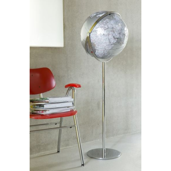 emform Standglobus Apollo 17 Silver 43cm