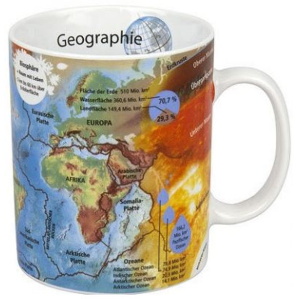 Könitz Tasse Wissensbecher Geografie