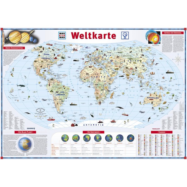 Tessloff-Verlag Große WAS IST WAS - Weltkarte