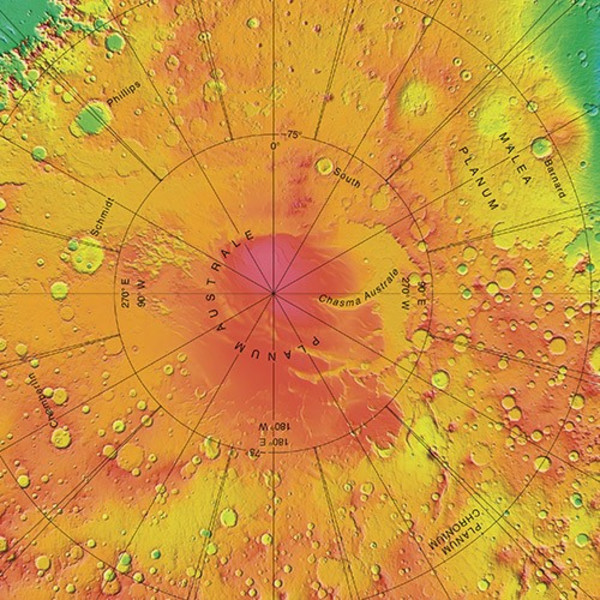 Sky-Publishing Globus Mars topographisch 30cm