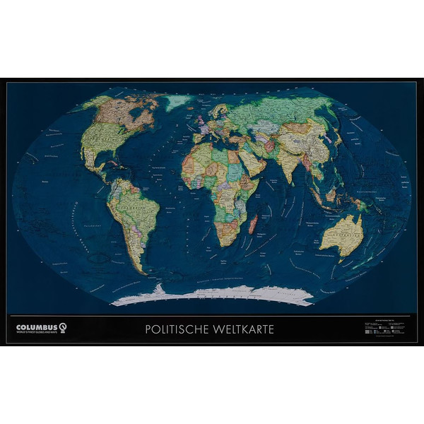 Columbus Weltkarte Satellit OID kompatibel (mittel)
