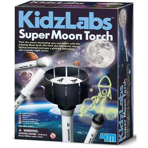 HCM Kinzel KidzLabs Super Moon Torch Mond-Taschenlampe