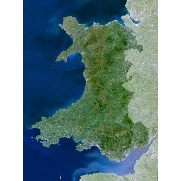 Planet Observer Regional-Karte Region Wales
