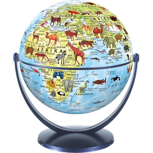 Mini-Globus Dreh-Schwenk Globus Welt der Tiere 15cm