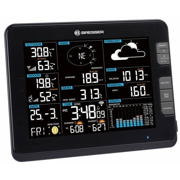 Bresser Wetterstation Profi W-Lan Center 6in1