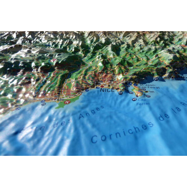 3Dmap Regional-Karte Les Alpes Maritimes