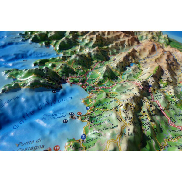 3Dmap Regional-Karte La Corse