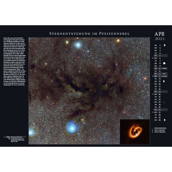 Astronomie-Verlag Weltraum-Kalender 2021