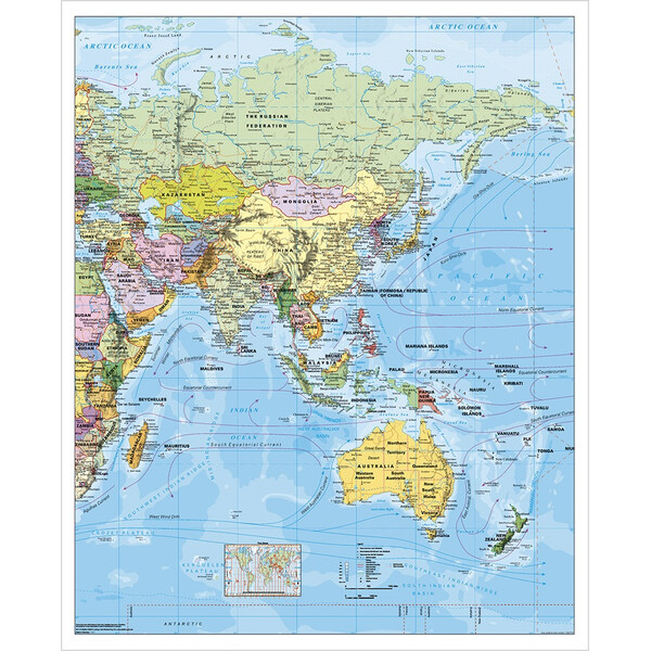 Stiefel Regional-Karte Asien