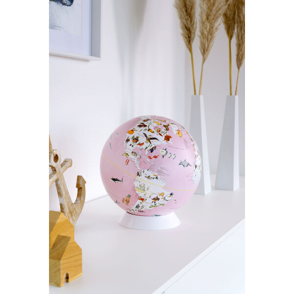 emform Globus Wildlife World Pink 25cm