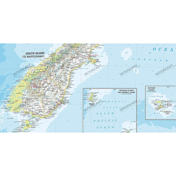 National Geographic Landkarte Neuseeland (60 x 77 cm)