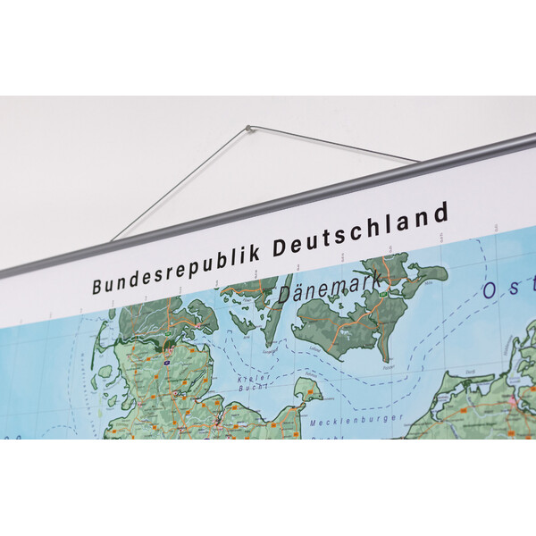 GeoMetro Landkarte Deutschland physisch (100 x 140 cm)