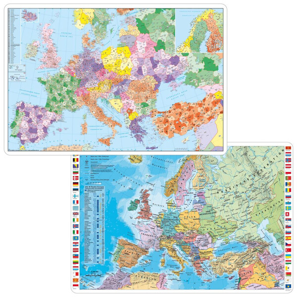 Stiefel Schreibunterlage Europa PLZ / physisch (59 cm x 42 cm)