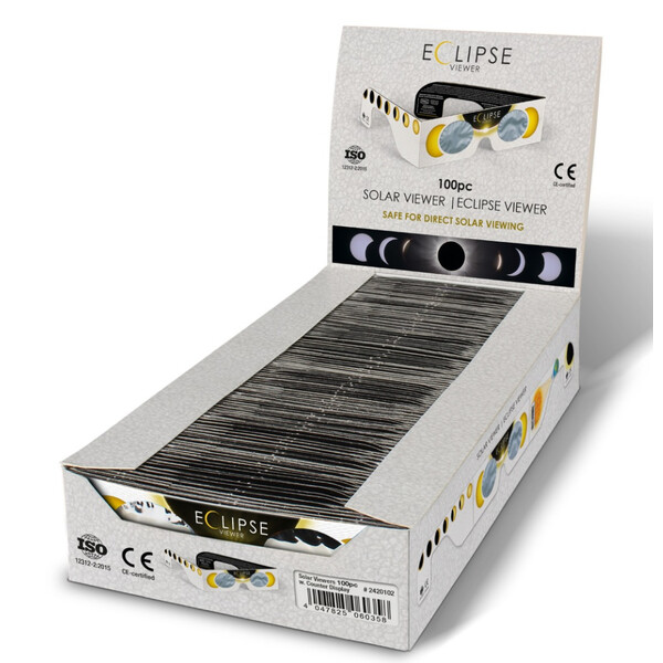 Baader Sonnenfinsternis Sofi Beobachtungsbrille Solar Viewer AstroSolar® 100 Stück