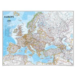 National Geographic Kontinentkarte Europa politisch, laminiert