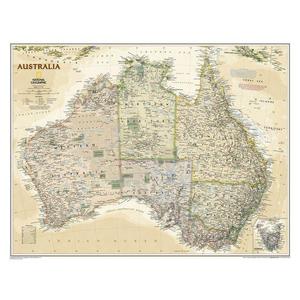 National Geographic Kontinentkarte Australien
