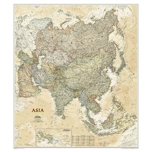 National Geographic Kontinentkarte Asien
