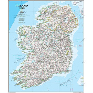 National Geographic Landkarte Irland