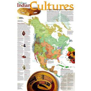 National Geographic Kontinentkarte Indian Cultures