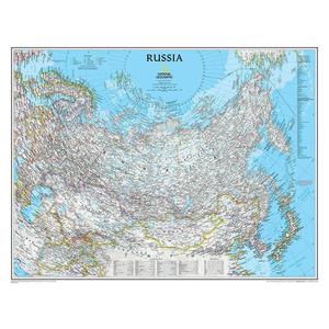 National Geographic Landkarte Russland politisch