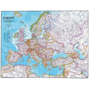 National Geographic Kontinentkarte Europa politisch groß