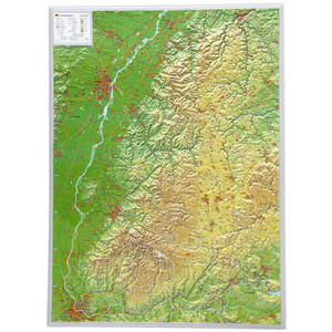 Georelief Regional-Karte Schwarzwald