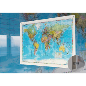 Stiefel Weltkarte auf Acrylglas Englisch