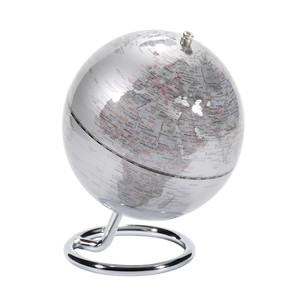 emform Mini-Globus Galilei Silver 13cm