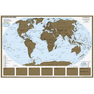 Stiefel Weltkarte Scratchmap Rubbelkarte Staaten der Erde