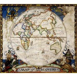 National Geographic Weltkarte Entdeckerkarte - Östliche Hemisphäre