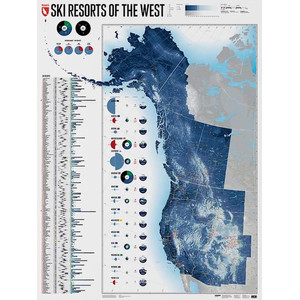 Marmota Maps Regional-Karte Ski Resorts of the West