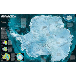 National Geographic Kontinentkarte Antarktis (79 x 51 cm)