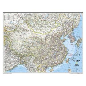 National Geographic Landkarte Karte China