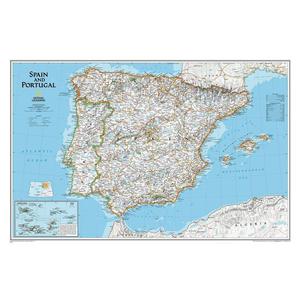 National Geographic Landkarte Spanien und Portugal